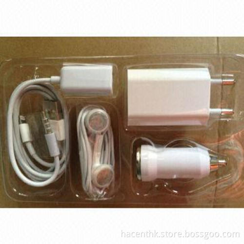 5-in-1 Emergency Car Charger for iPhone 5, PayPal Accepted, 1.0m USB Date Cable